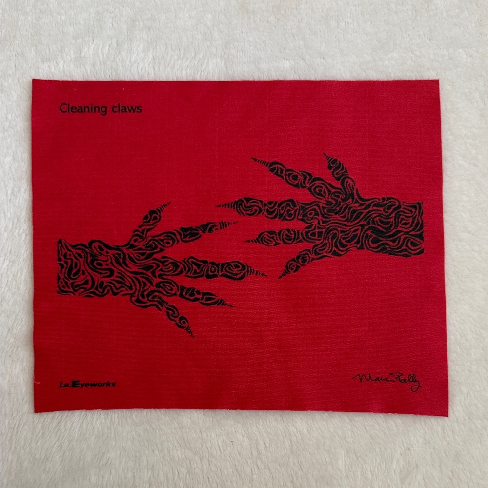 L.A. Eyeworks | Cleaning Claws Glass Lens Cleansing Cloth Marc Pally 2024 LE